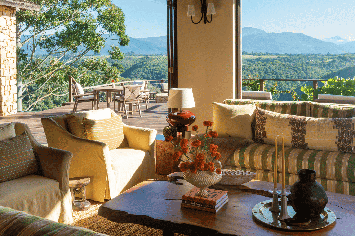 Herbst in Südafrika: Terrasse