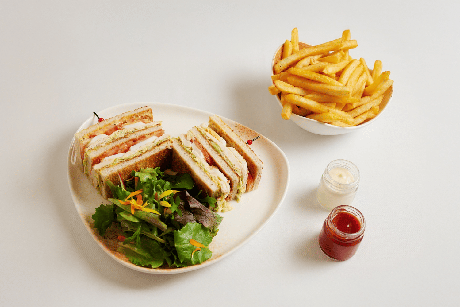 Sandwich mit Fries
